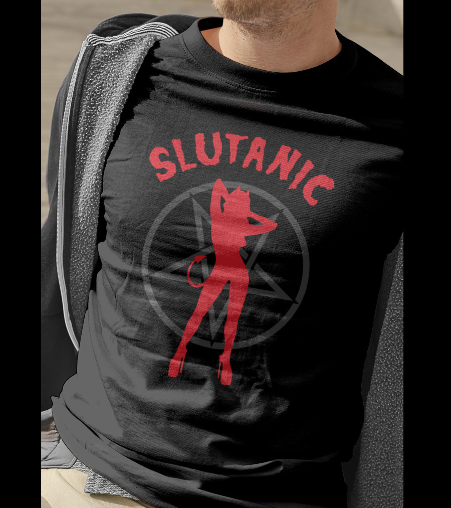 Shirtsthtgohard Shop Slutanic Devil Pentagram T-Shirt