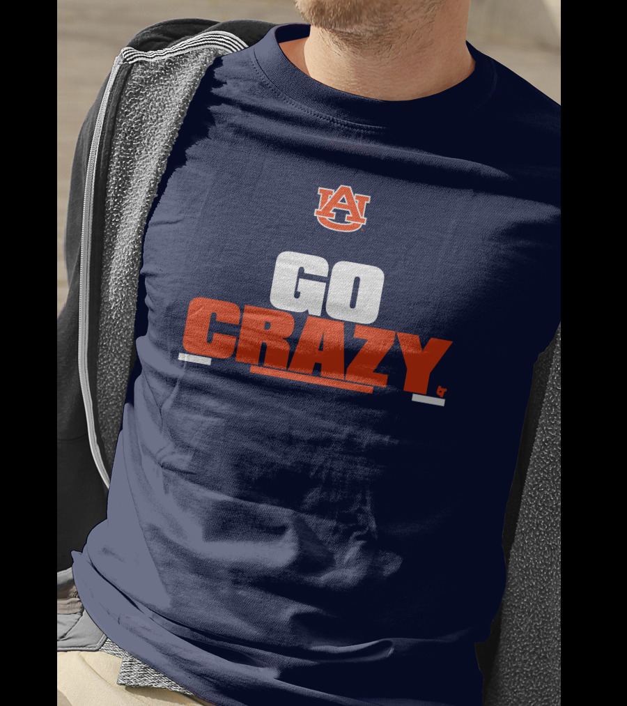 Auburn Tigers Go Crazy Breaking Store Football T-Shirt