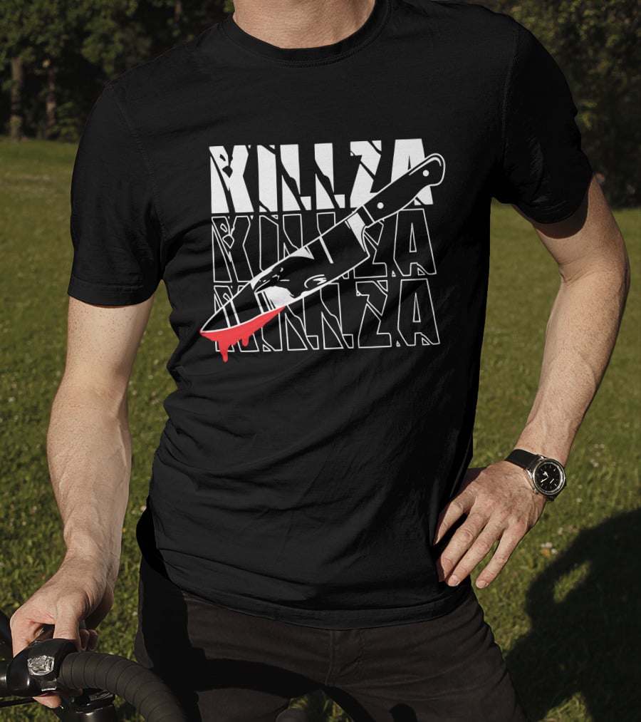 Ph1lza Merch Killza Blood Knife T-Shirt