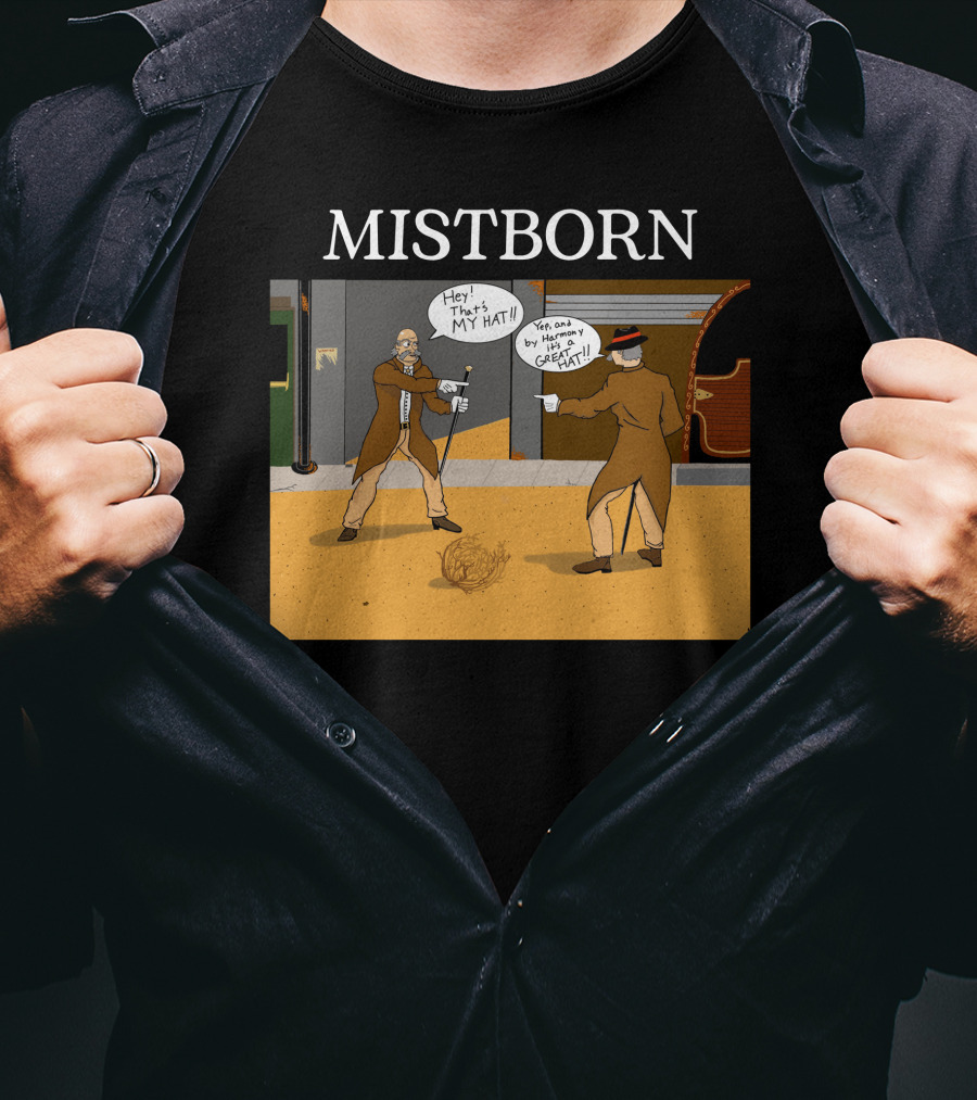 Mistborn Western Showdown With Hats And Duel T-Shirt