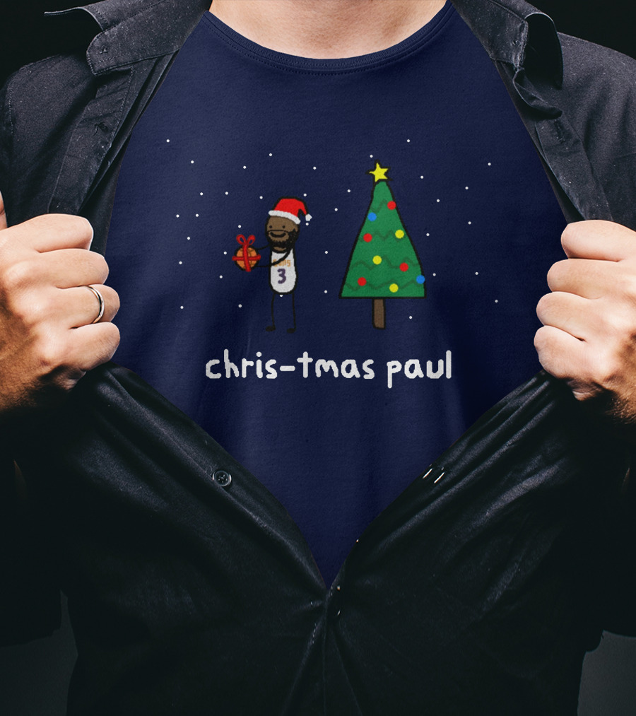 Chris-tmas Paul Holiday Merch NBA Paint Swea T-Shirt