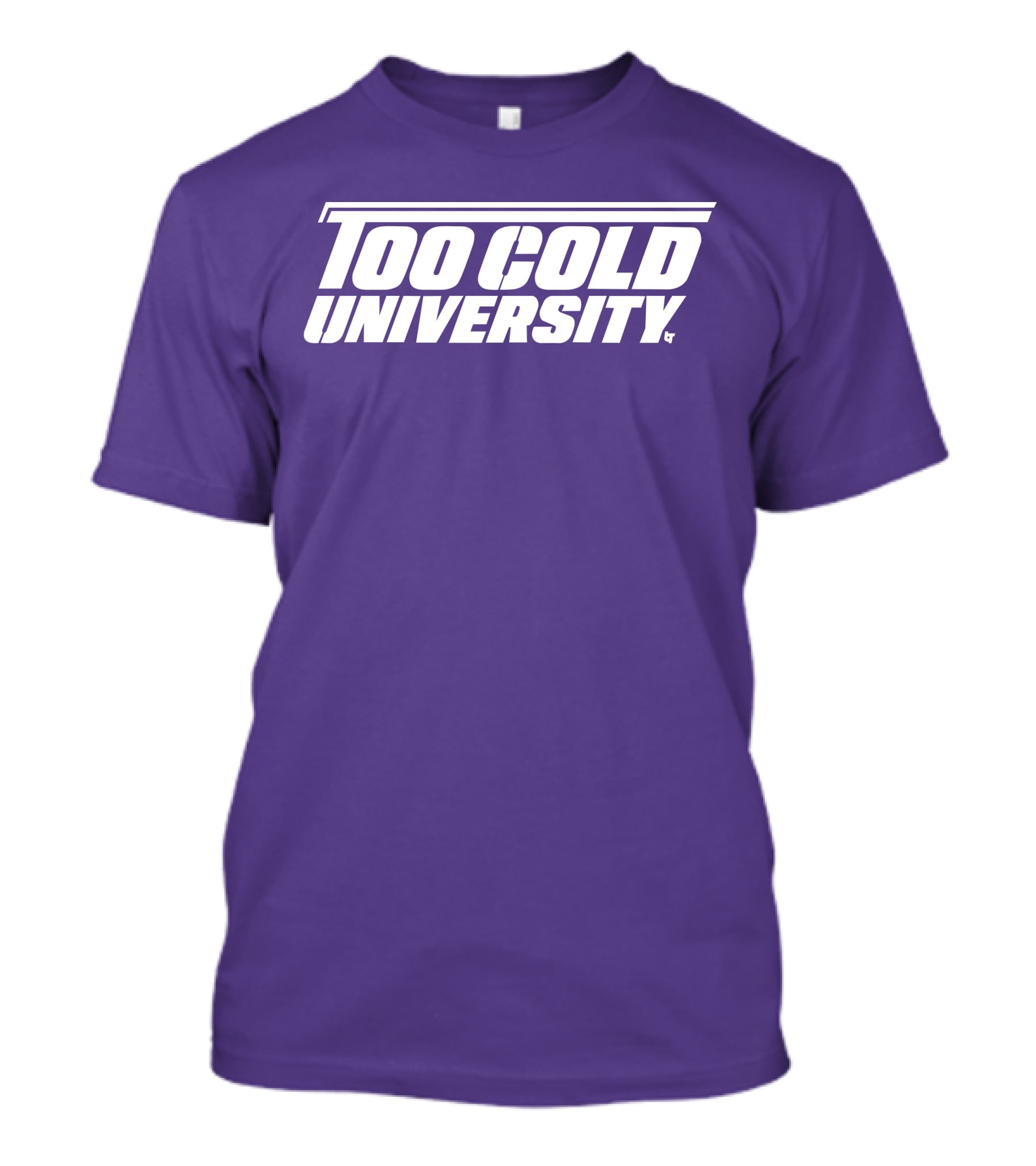 Too Cold University Vintage Style Retro Sports College T-Shirt