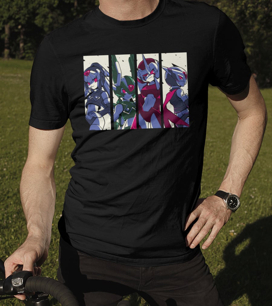 Mega Man Zero Four Guardians Characters T-Shirt