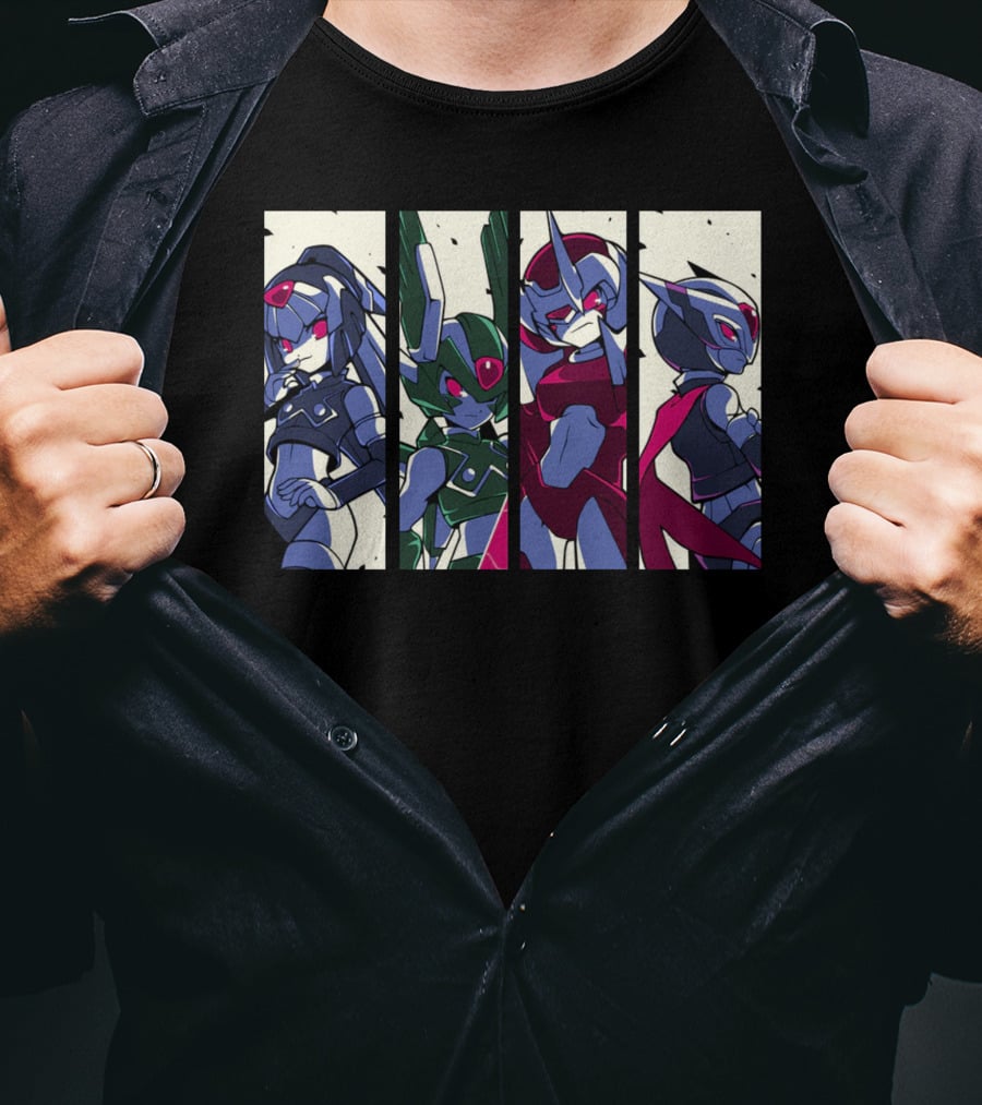 Mega Man Zero Four Guardians Characters T-Shirt