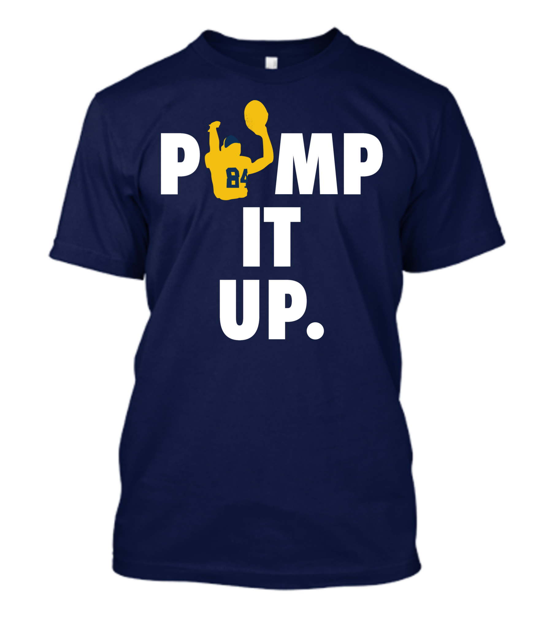 Bluebyninety Pump It Up Football Silhouette 84 T-Shirt
