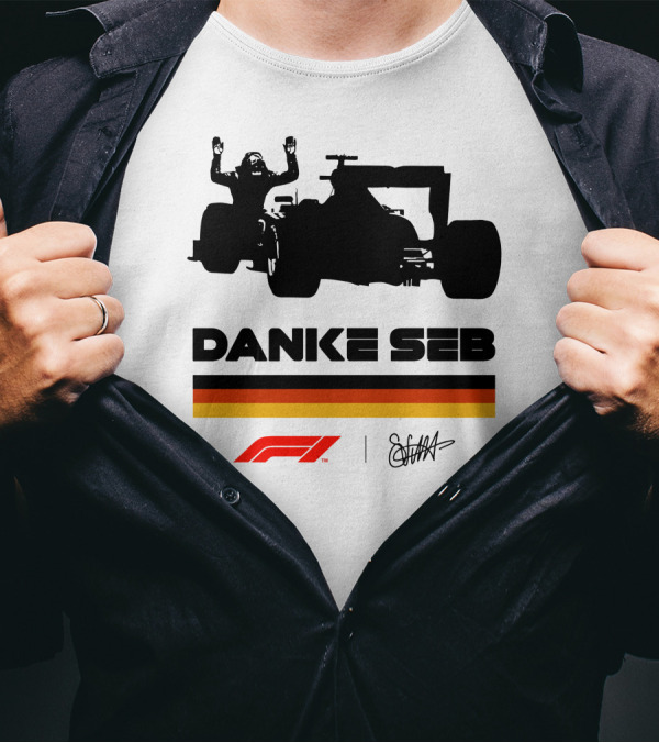 RunWithSeb Danke Seb F1 Formula One T-Shirt