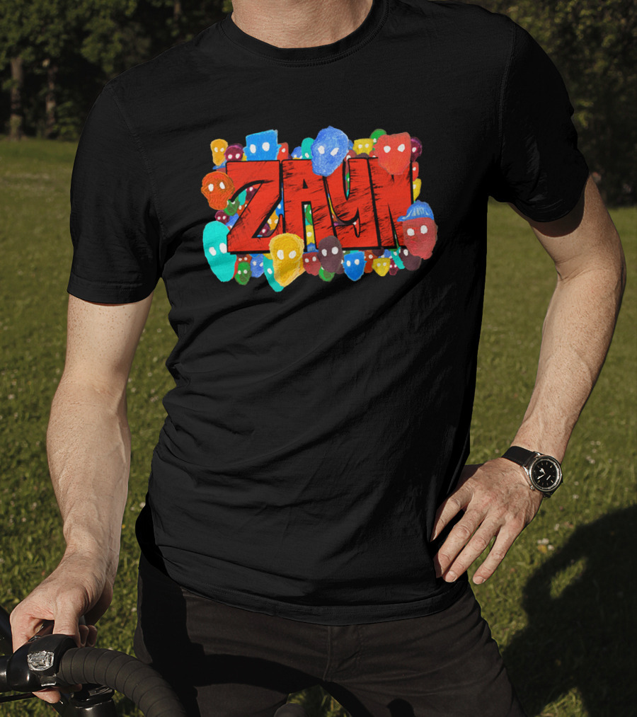 Zayn Colorful Faces Graphic Zayn Malik Store T-Shirt