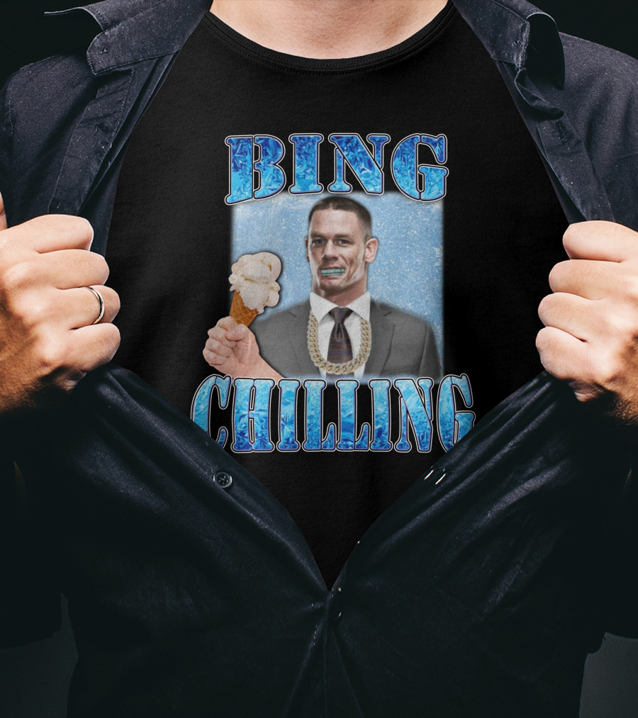 Hard Merch Bing Chilling Ice Cream Suit John Cena T-Shirt
