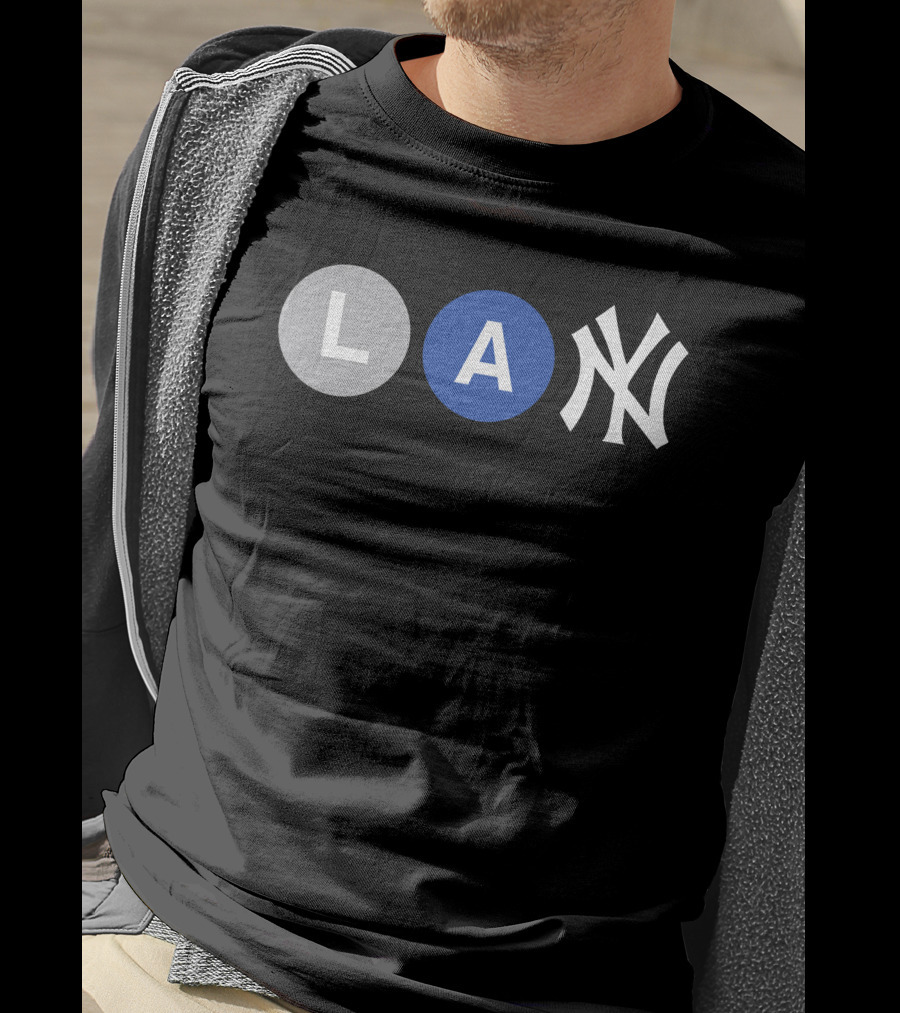 L-Train A-Train New York Yankees Iconic Subway Combination T-Shirt