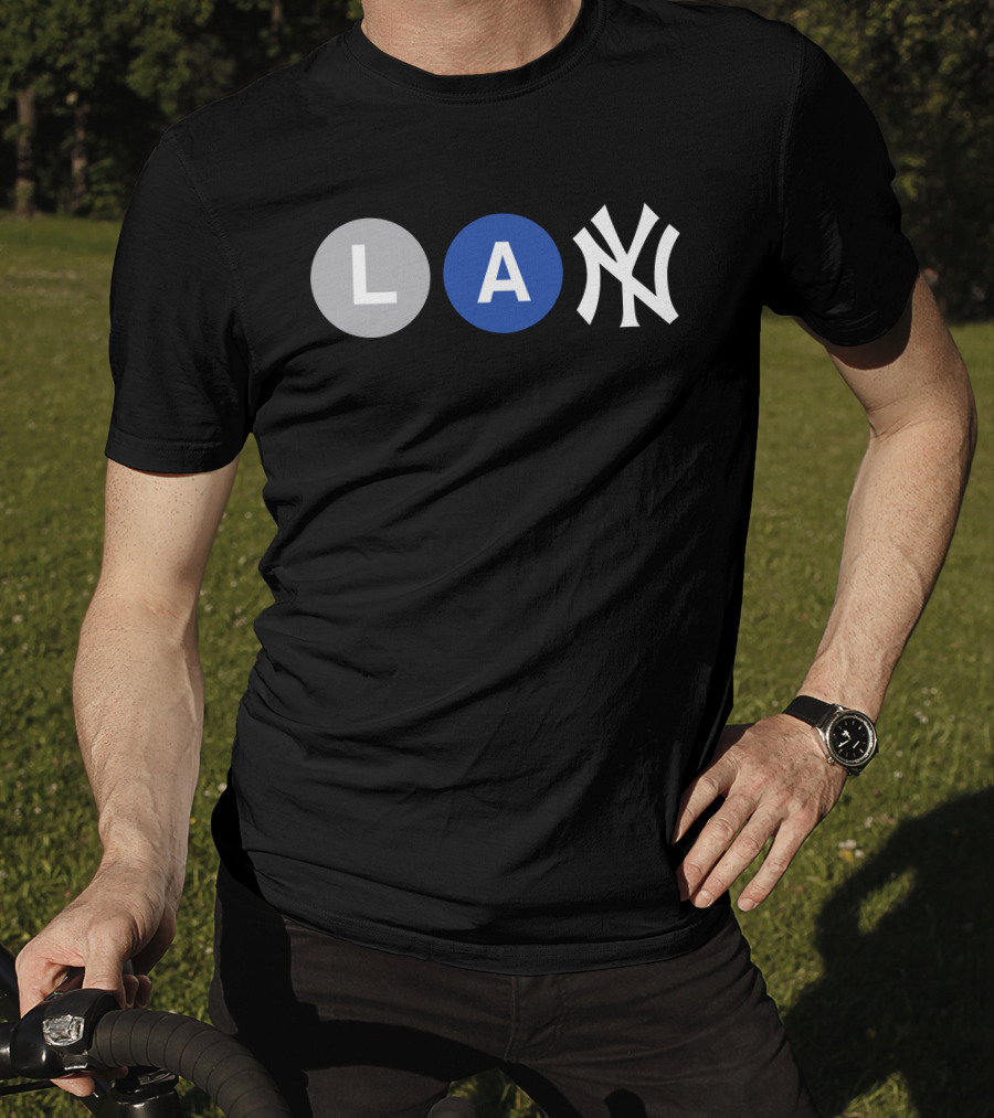 L-Train A-Train New York Yankees Iconic Subway Combination T-Shirt