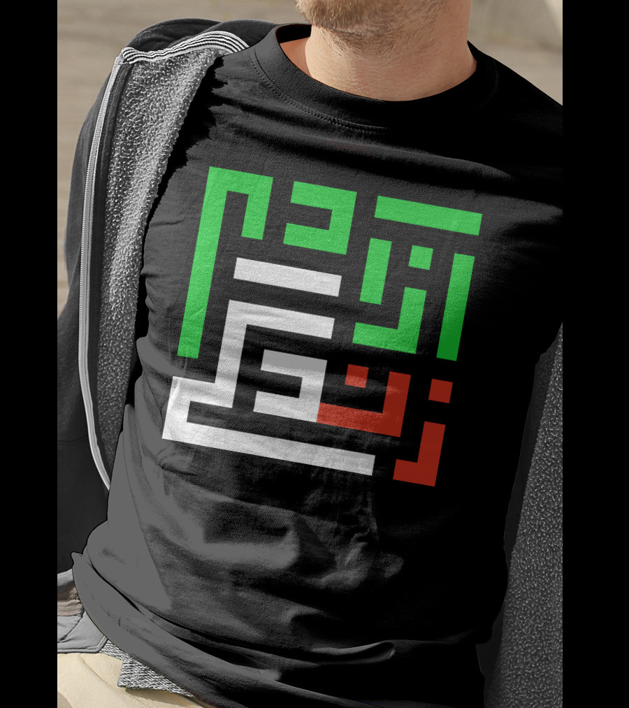 Women Life Freedom Mahsa Amini Arabic Kufic Calligraphy T-Shirt