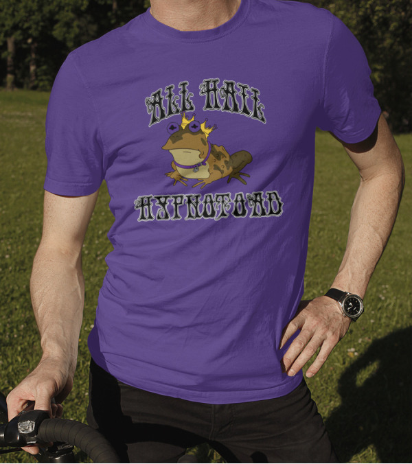 All Hail Hypnotoad Purple Crowned T-Shirt