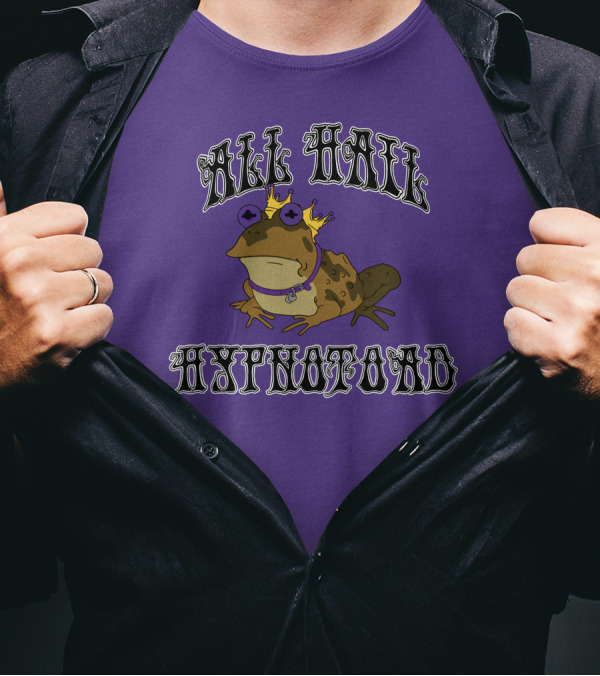 All Hail Hypnotoad Purple Crowned T-Shirt