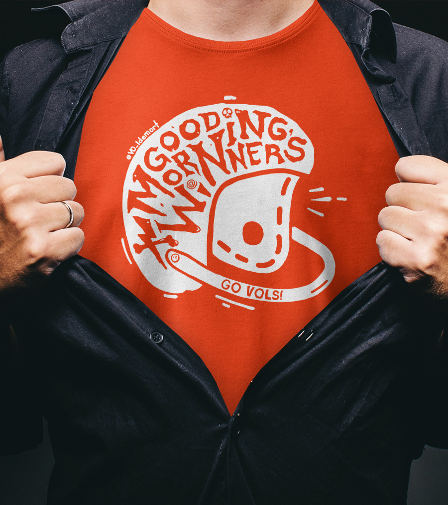 Good Morning Winners Go Vols Football Helmet T-Shirt