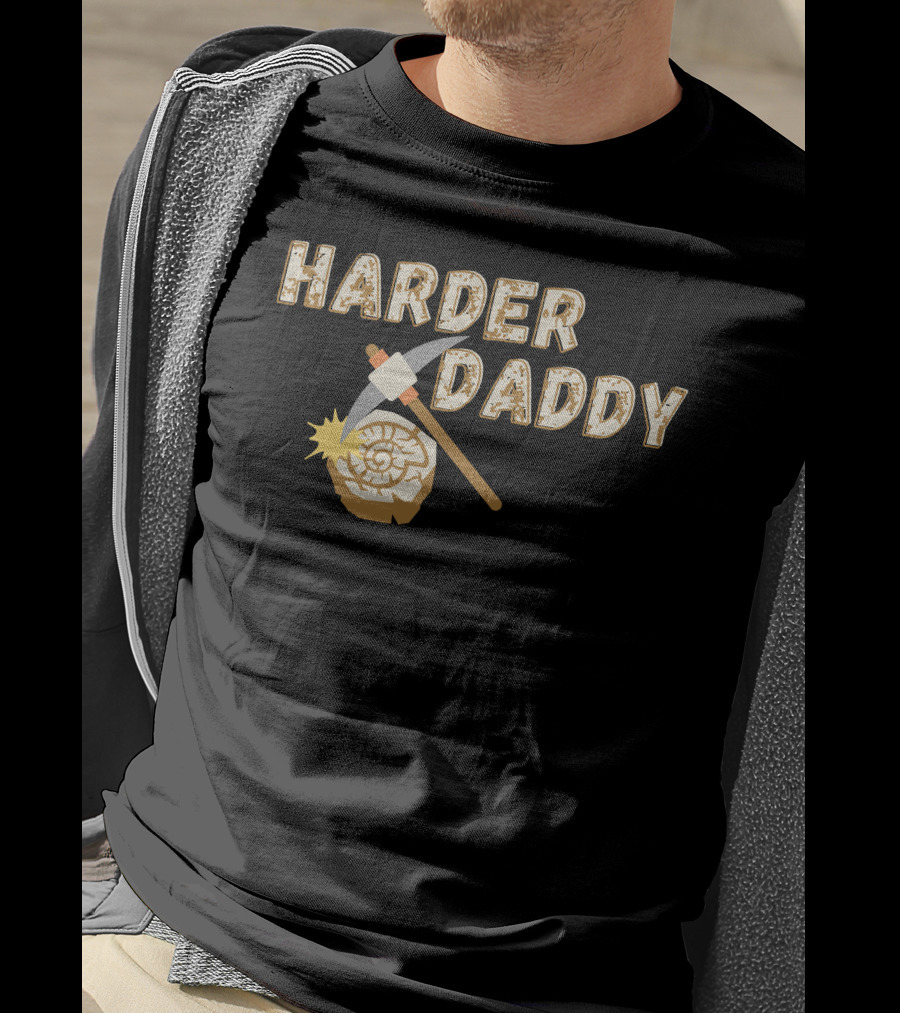 HARDER DADDY Pickaxe Log T-Shirt