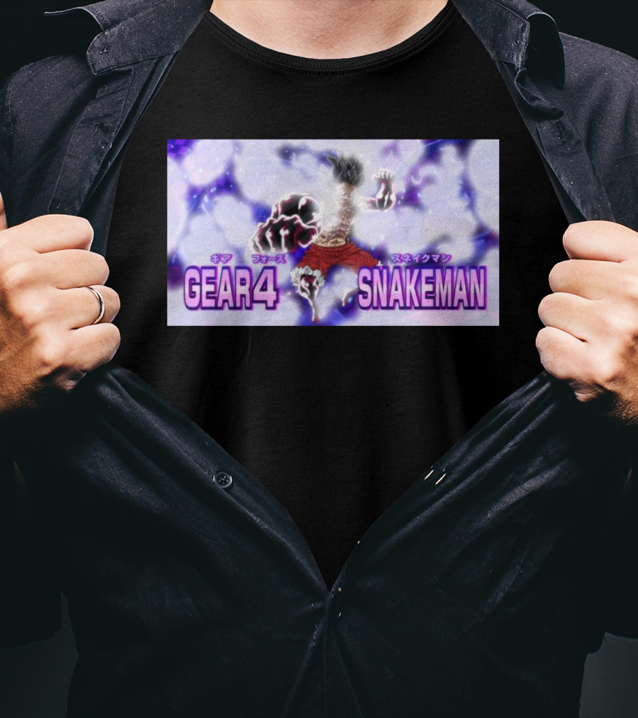 Gear 4 Snakeman Power Anime Character Luffy T-Shirt