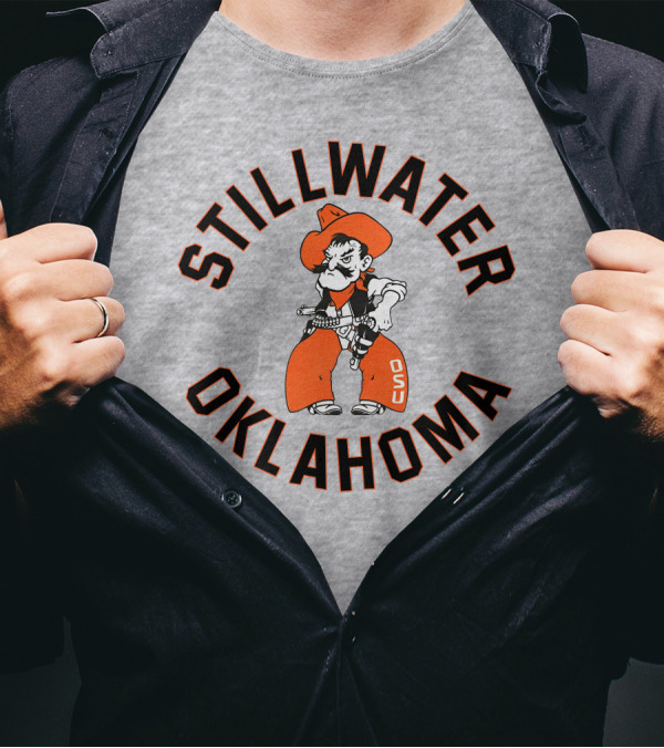 Charlie Hustle Merch Stillwater Oklahoma OSU Cowboy T-Shirt