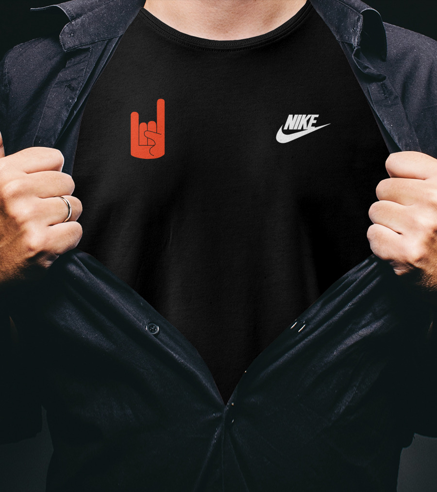 Jordan Whittington Hook 'Em Logo And Hand Gesture T-Shirt
