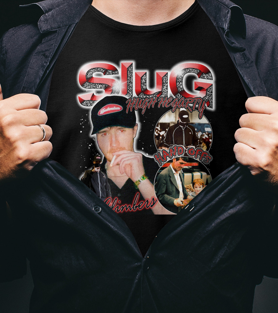 Slug Hugh Hegarty Hand Offs The Climbers Cap And Figures T-Shirt