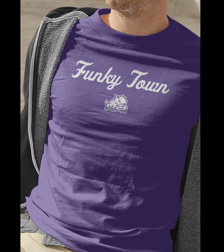 Funky Town TCU Horned Frogs Football Vintage Retro T-Shirt