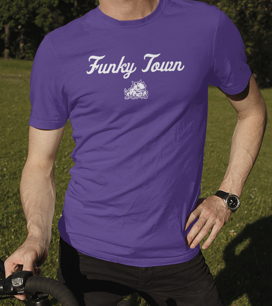 Funky Town TCU Horned Frogs Football Vintage Retro T-Shirt