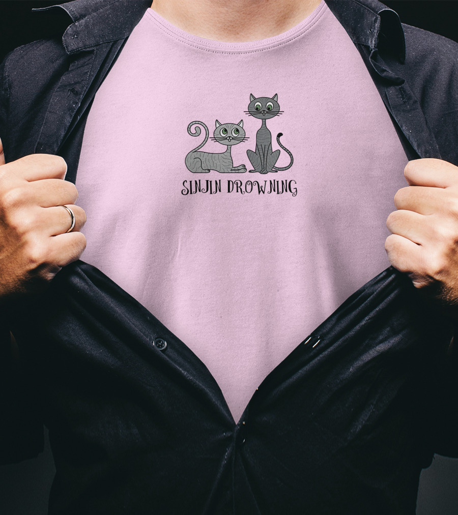 Sinjin Drowning Cats Beck And Jade T-Shirt
