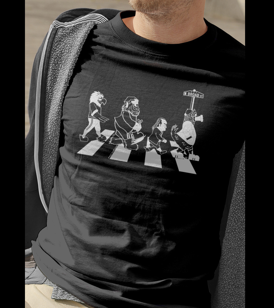 Philly Sports Teams Iconic Broad Street Walk Quartet T-Shirt