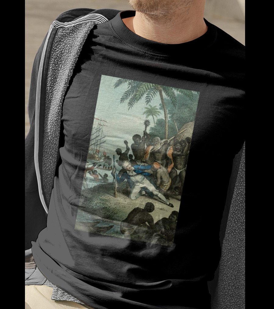Hawaiians Killed Captain Cook Historic Encounter T-Shirt