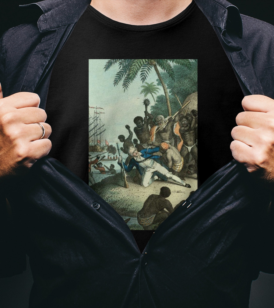 Hawaiians Killed Captain Cook Historic Encounter T-Shirt