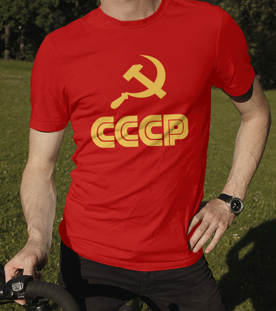 Schotthappens CCCP Soviet Hammer And Sickle Red T-Shirt