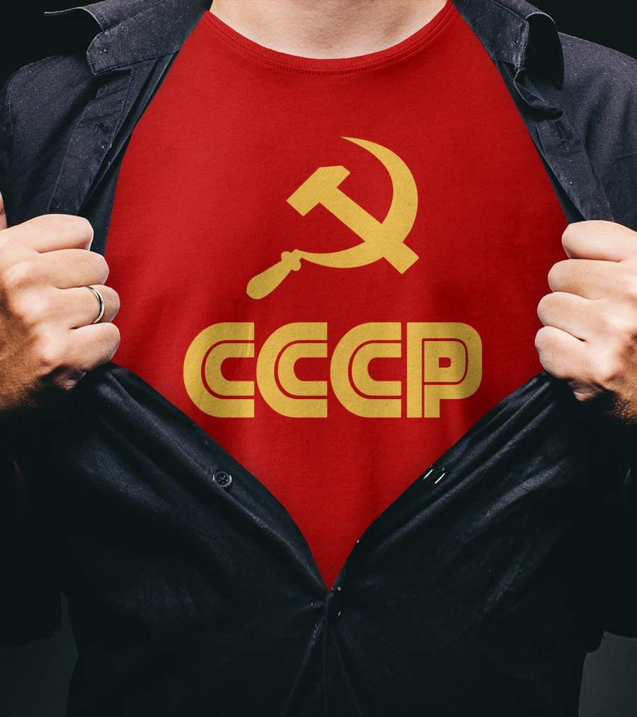 Schotthappens CCCP Soviet Hammer And Sickle Red T-Shirt