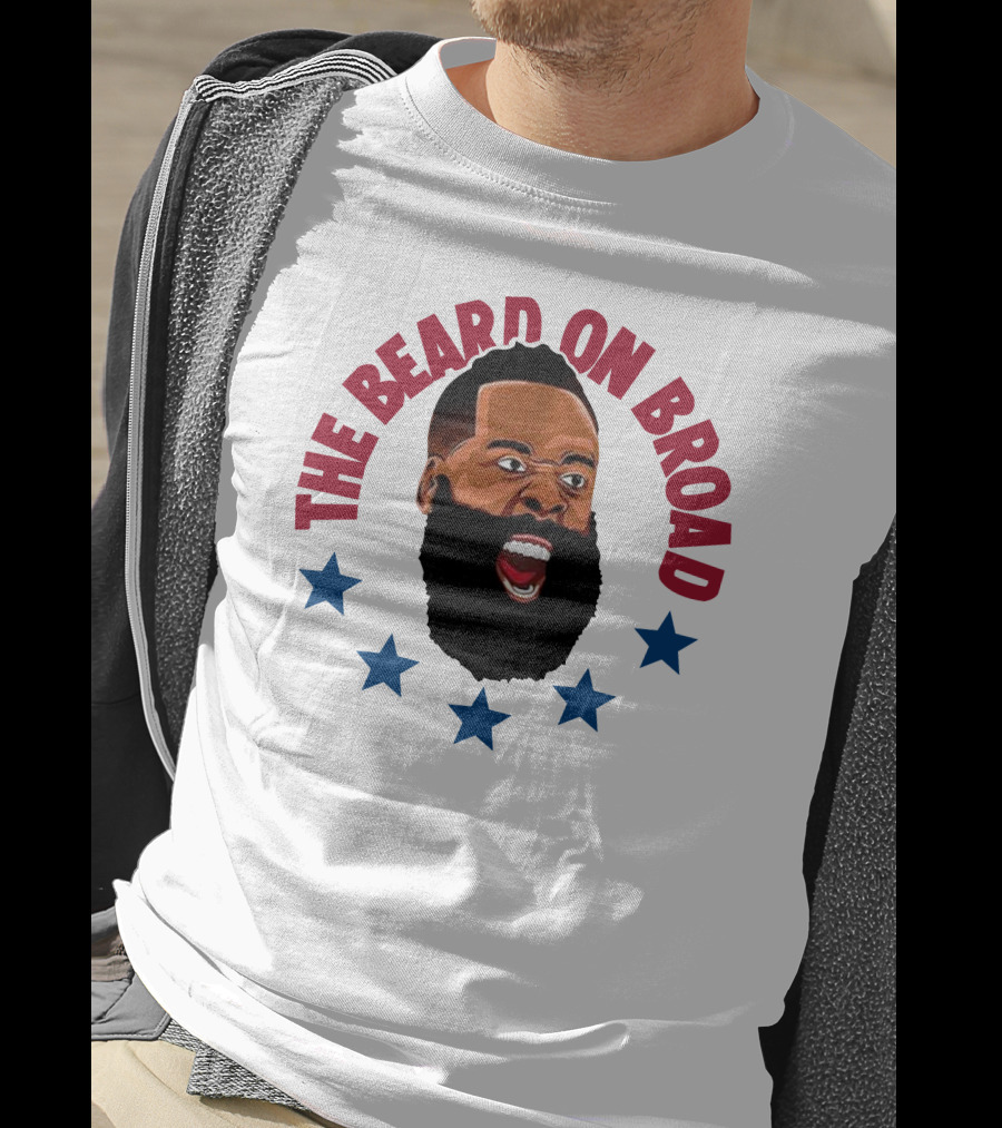 The Beard On Broad Stars James Harden T-Shirt