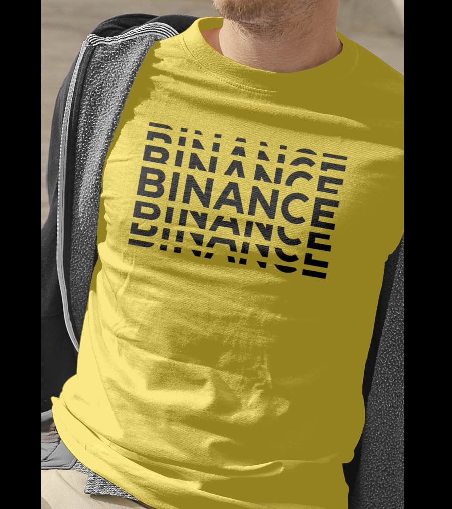 Binance Binance Repeated Bold Text T-Shirt