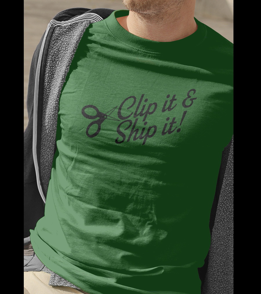 Bringdanoyz Clip It And Ship It Scissors T-Shirt
