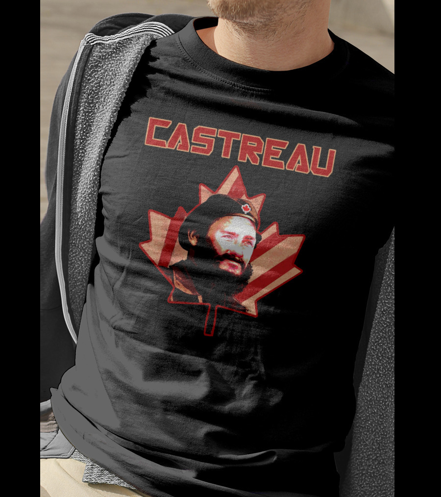 Castreau Maple Leaf Portrait Revival Today Store T-Shirt
