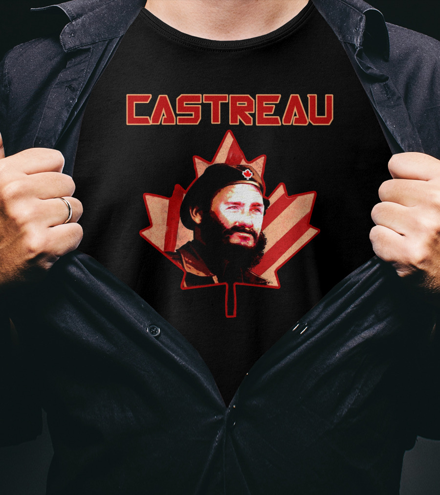 Castreau Maple Leaf Portrait Revival Today Store T-Shirt