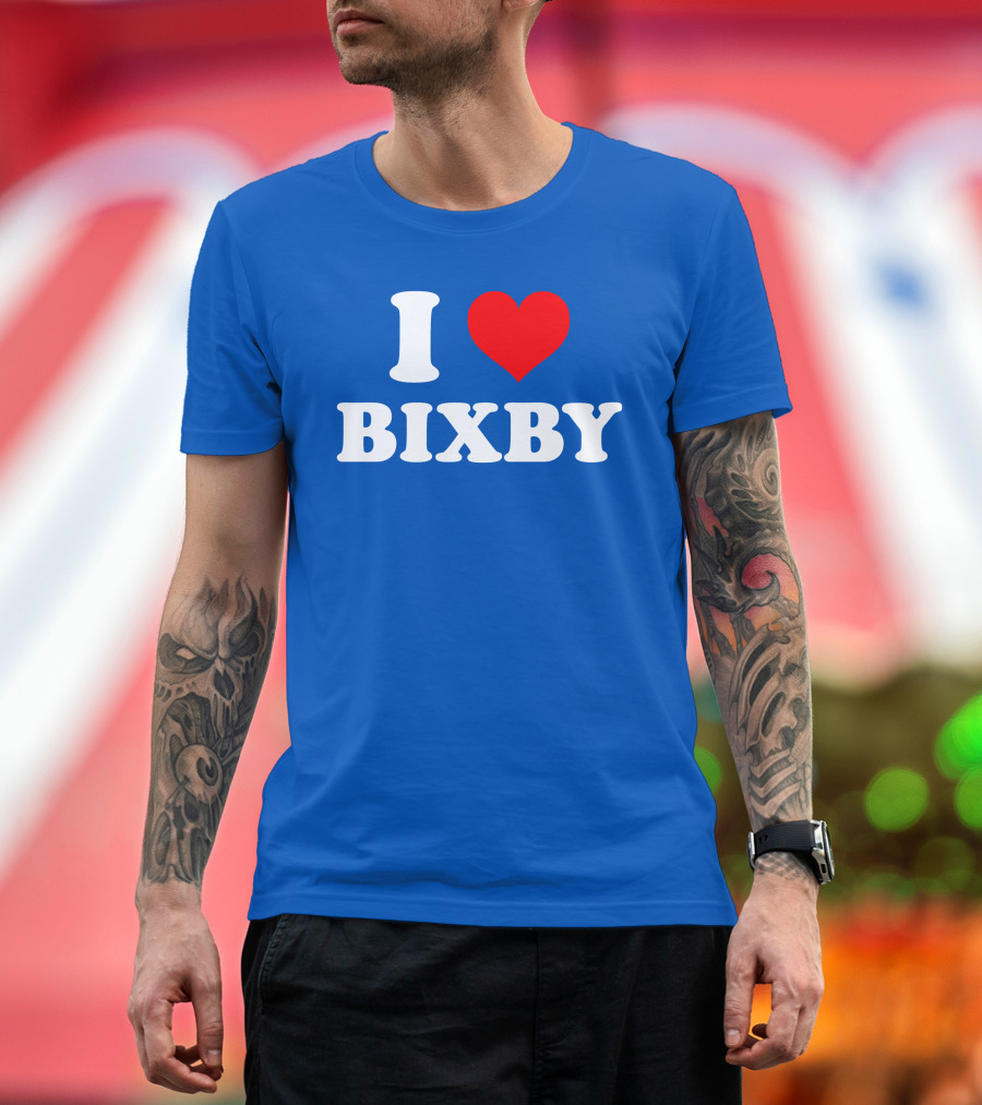 Agent47il I Love Bixby Heart T-Shirt