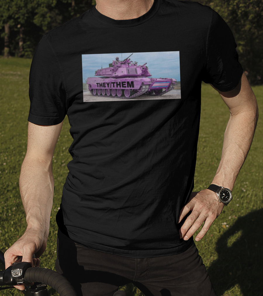 Us Tank They Them Purple Tank T-Shirt