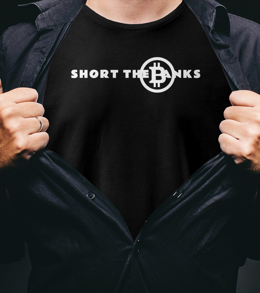 Short The Banks Bitcoin Logo Champion T-Shirt