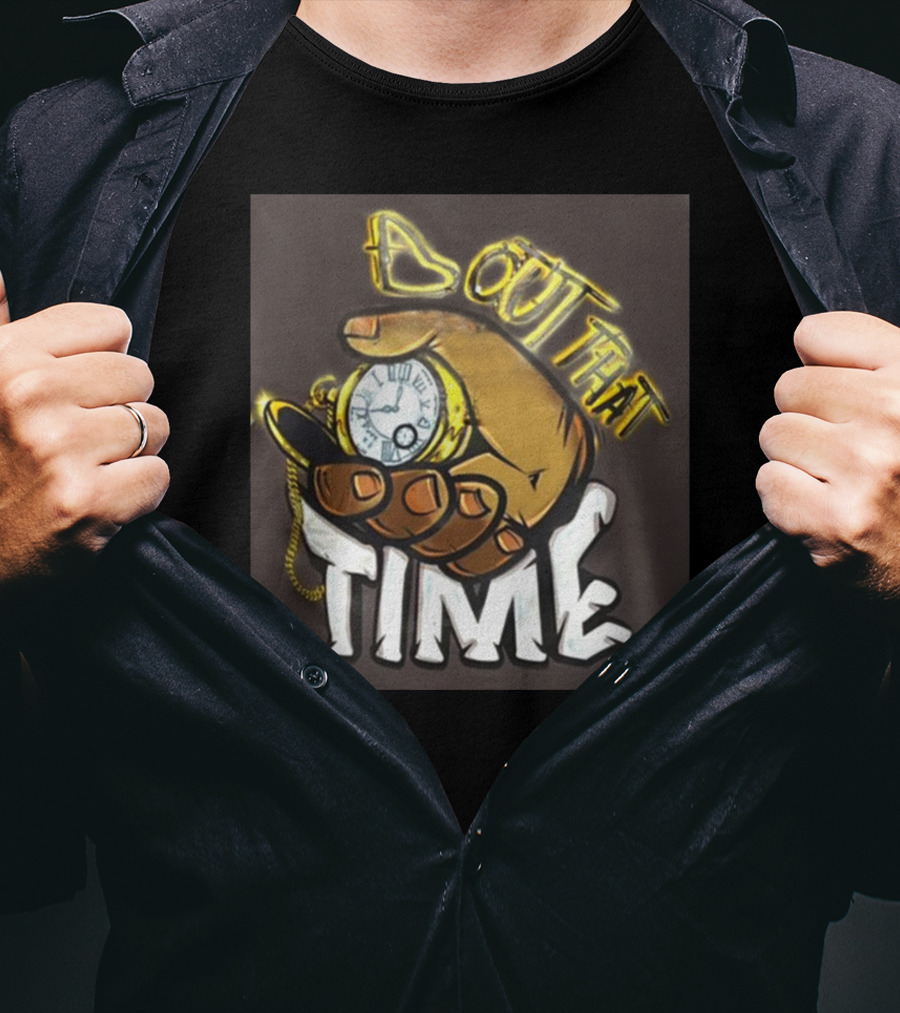 Malik Dunbar Bout That Time Pocket Watch Hand Graffiti T-Shirt