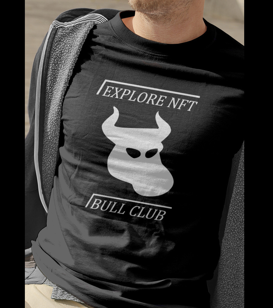 Explore NFT Bull Club Iconic Horned T-Shirt
