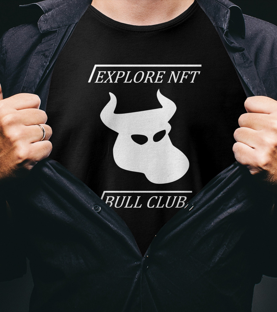 Explore NFT Bull Club Iconic Horned T-Shirt
