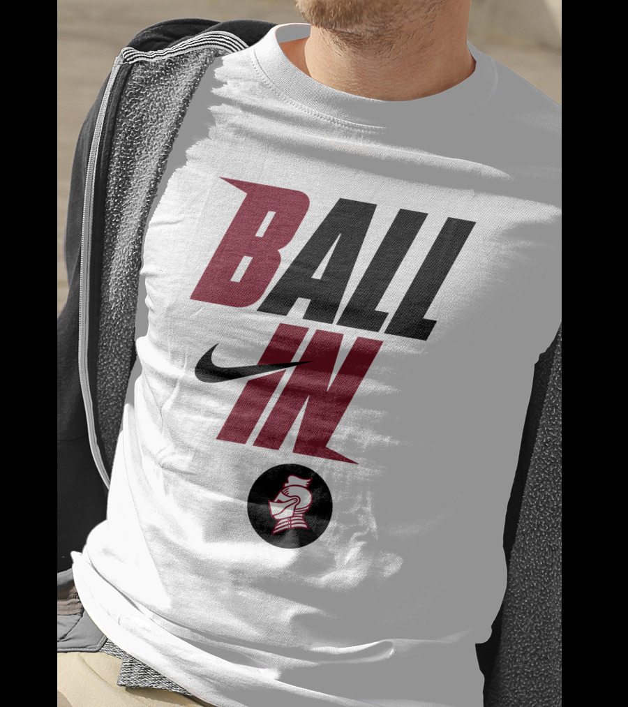 Ball In Bellarmine University Football Knight T-Shirt