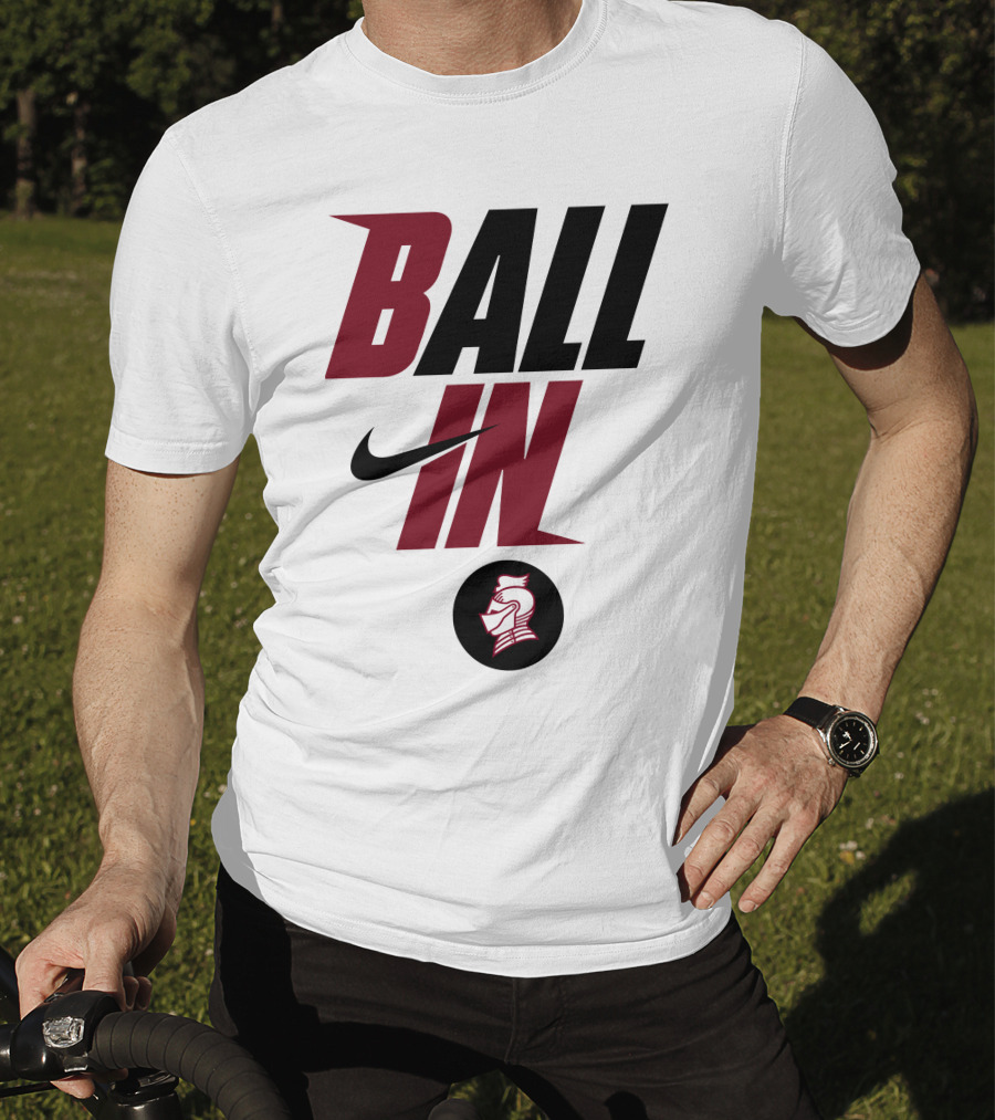 Ball In Bellarmine University Football Knight T-Shirt