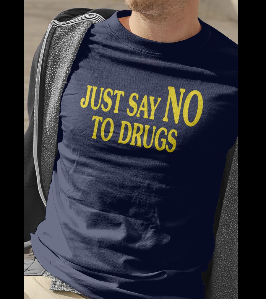 Lindsay Lohan Just Say No To Drugs Campaign Message T-Shirt