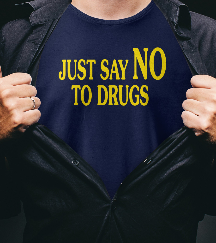Lindsay Lohan Just Say No To Drugs Campaign Message T-Shirt