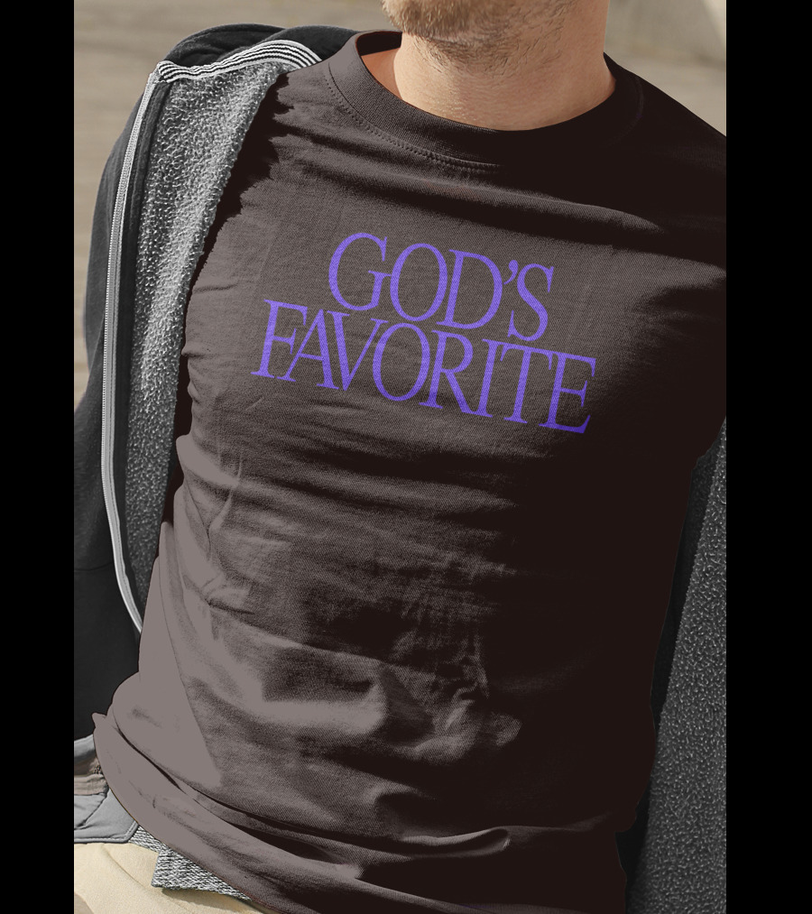 Lilipropaganda God's Favorite Text In Bold Purple Letters T-Shirt