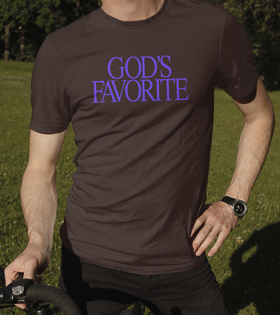 Lilipropaganda God's Favorite Text In Bold Purple Letters T-Shirt