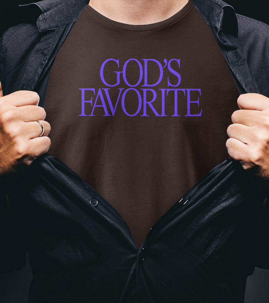 Lilipropaganda God's Favorite Text In Bold Purple Letters T-Shirt