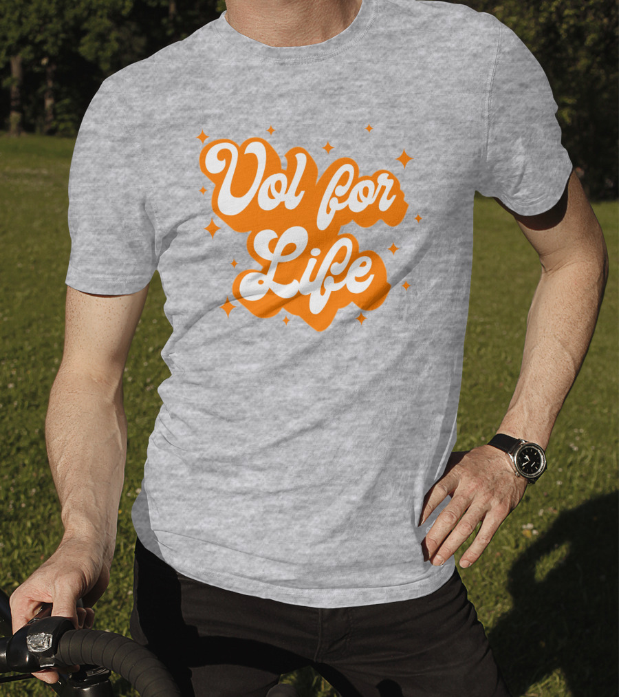 Vol For Life Alexis Foust Orange Sparkle T-Shirt